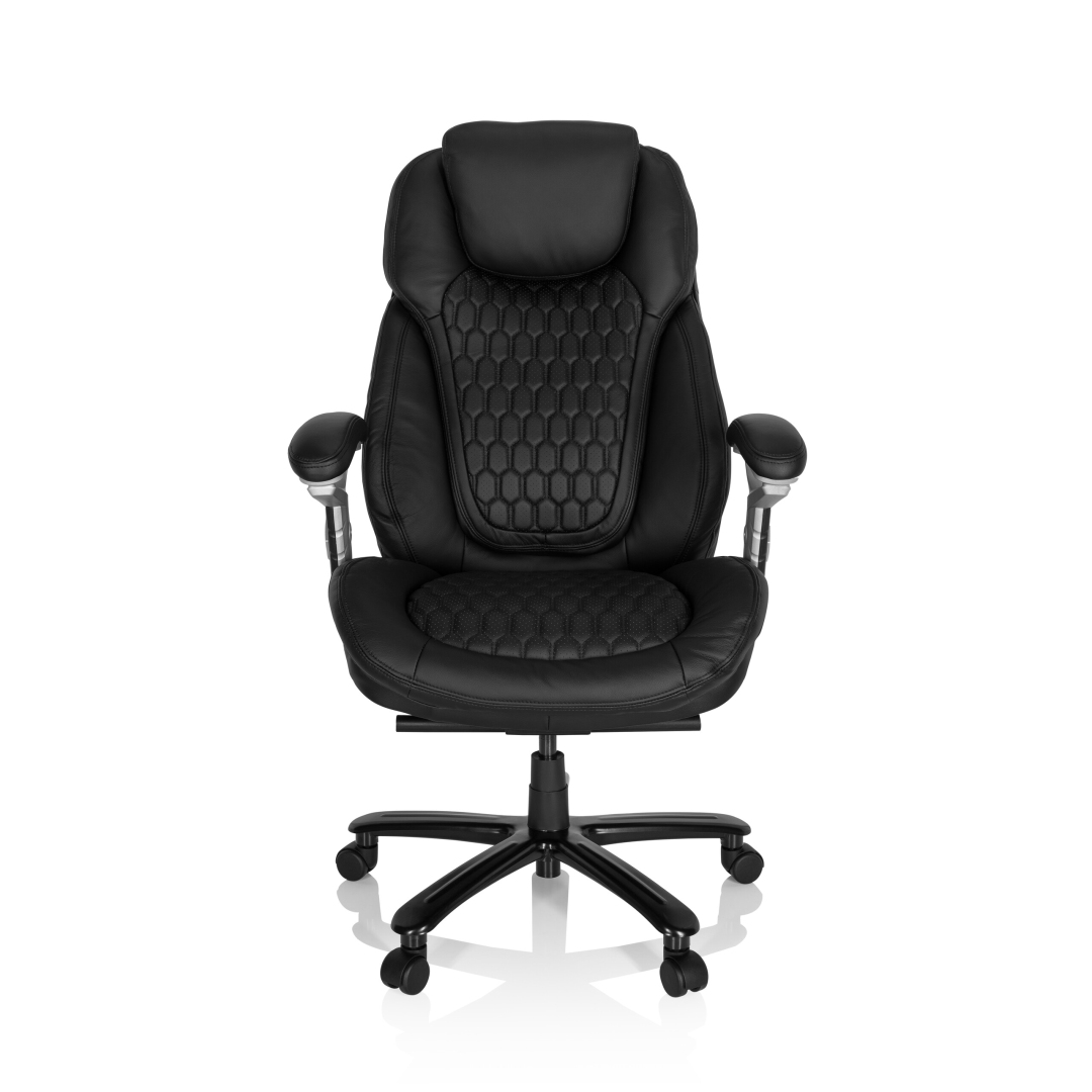 HJH Chefsessel XXL PULLMANN I Leder schwarz