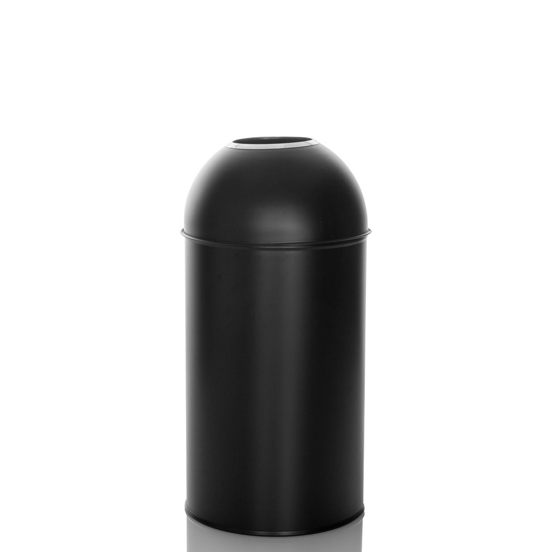 HJH Abfallsammler Mülleimer CLEAN OR 50L schwarz matt Inneneimer Metall