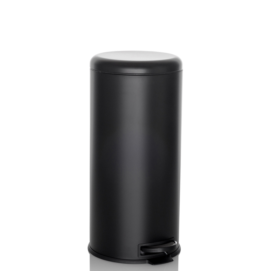 HJH Abfallsammler Mülleimer CLEAN STEP 30L schwarz matt Inneneimer Kunststoff
