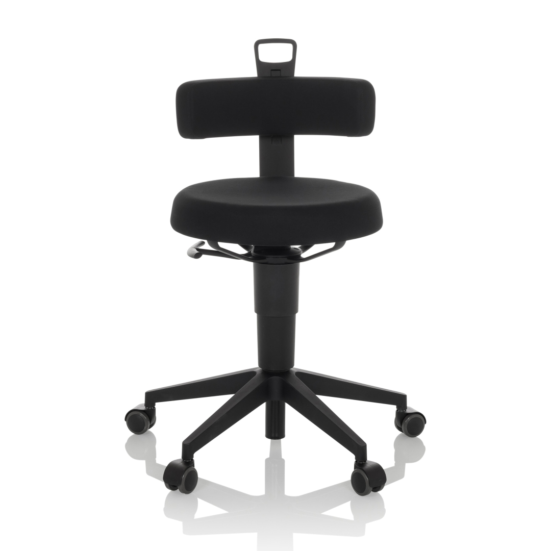 HJH Arbeitshocker Balancestuhl TOP WORK FLEX Stoff