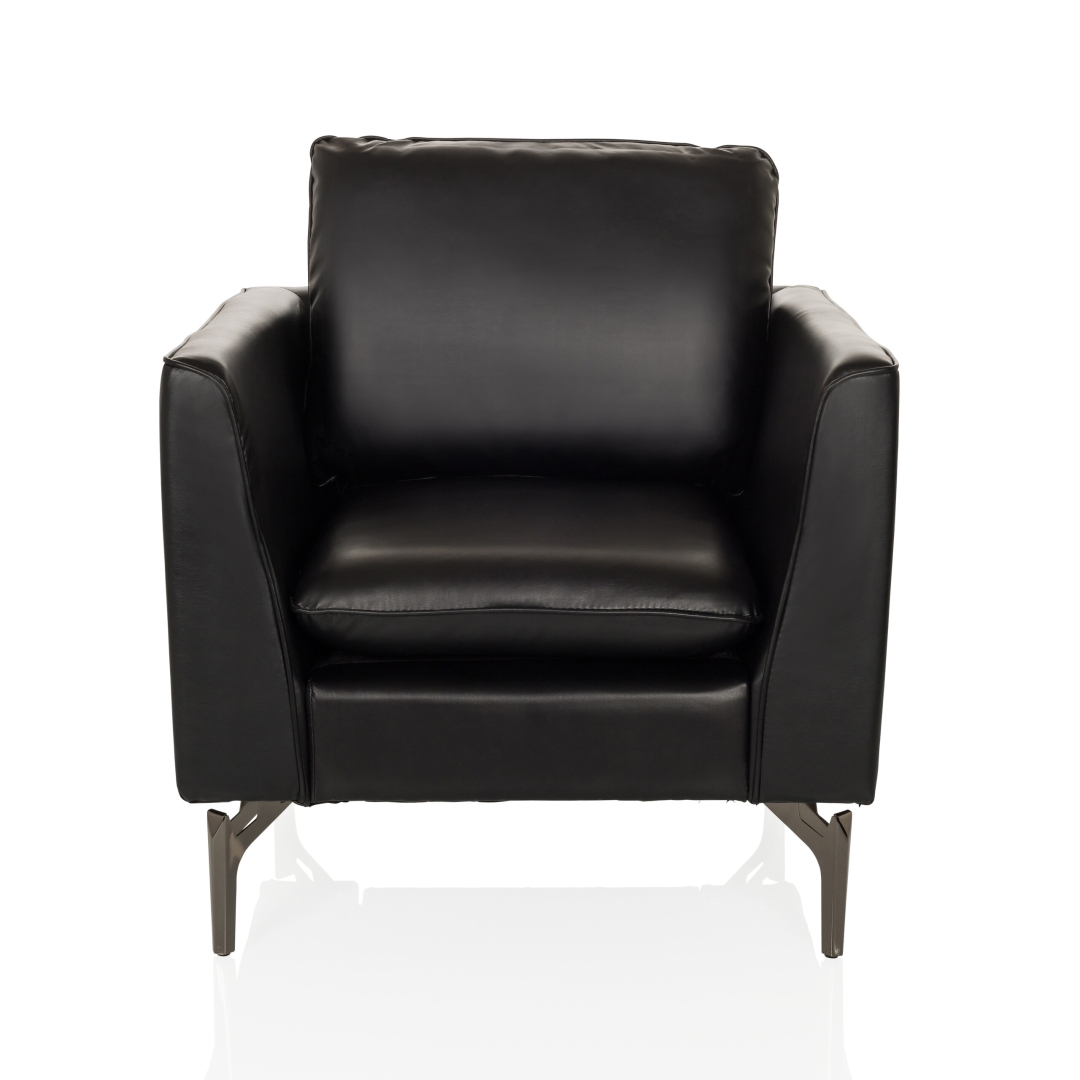 HJH Loungsessel Einsitzer Sofa BAVERO PU schwarz