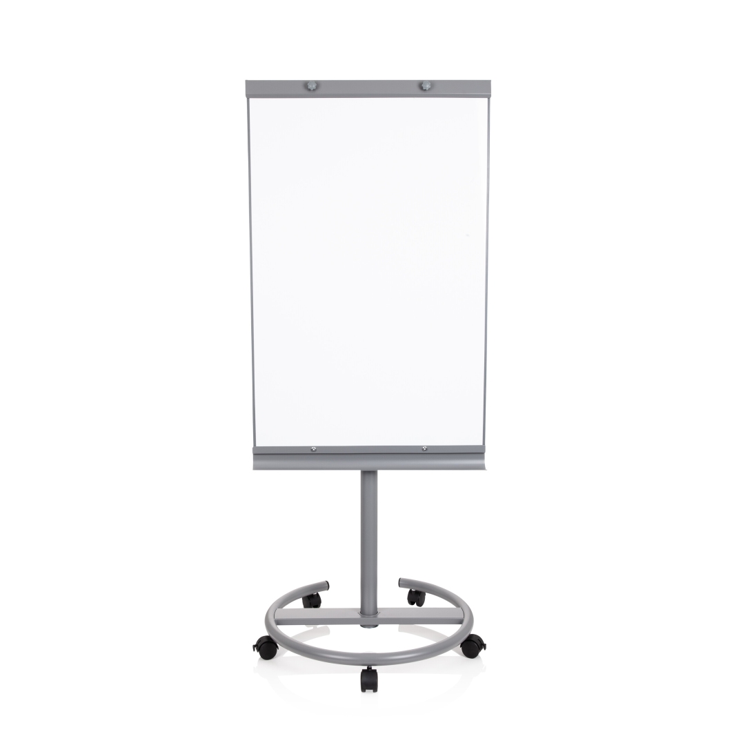 HJH Whiteboard Flipchart MULTIBOARD silber höhenverstellbar magnetisch