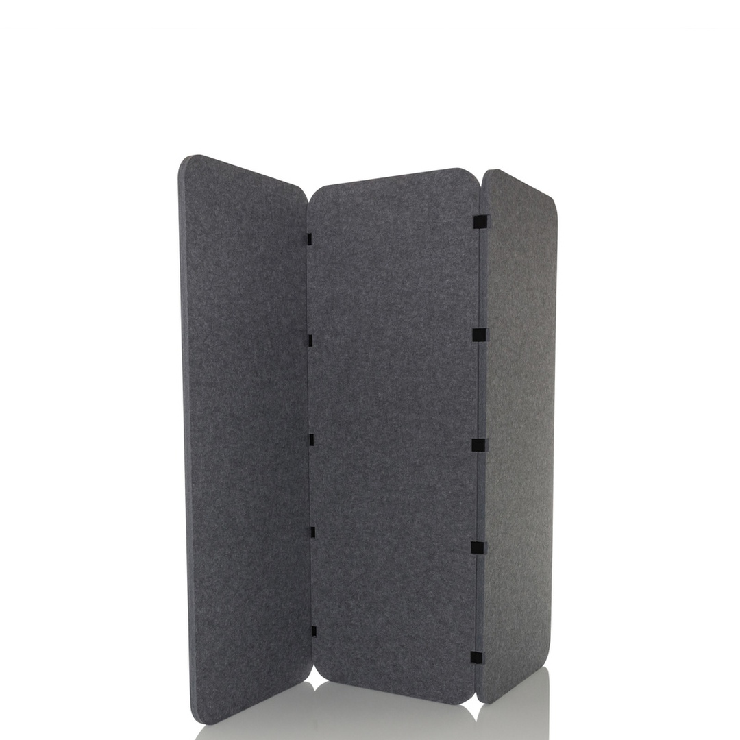 HJH Akustik Trennwand Stellwand FLEXMIUT EL 160*60*2,5 PET grau