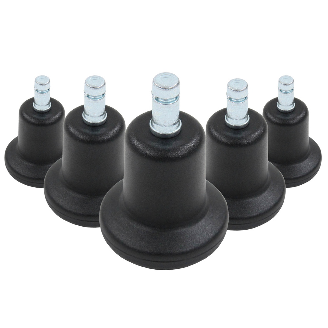 HJH 5x Bodengleiter STAND klein No. 10 Stift 10mm 50mm Standfüße (5er Pack)