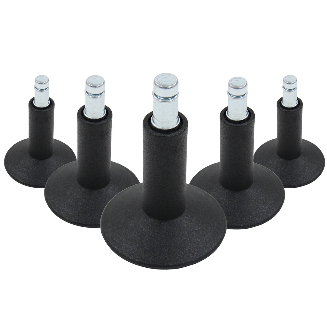 HJH 5x Bodengleiter STAND groß No. 12 Stift 11mm 65 mm Standfüße (5er Pack)