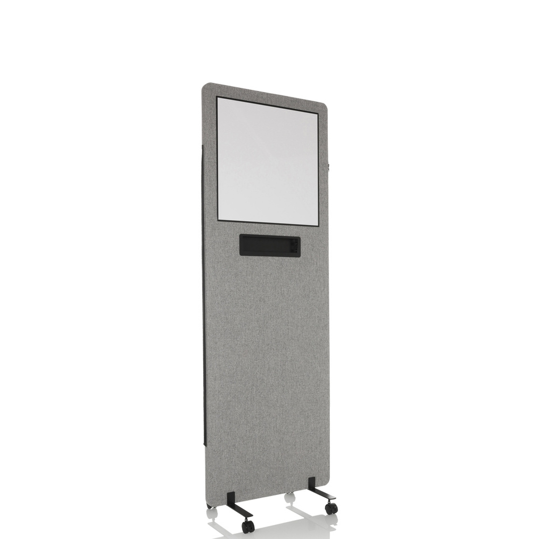 HJH Mittelstück mit Whiteboard zu Trennwand System FLEXMIUT 1700*600*30 mm hellgrau