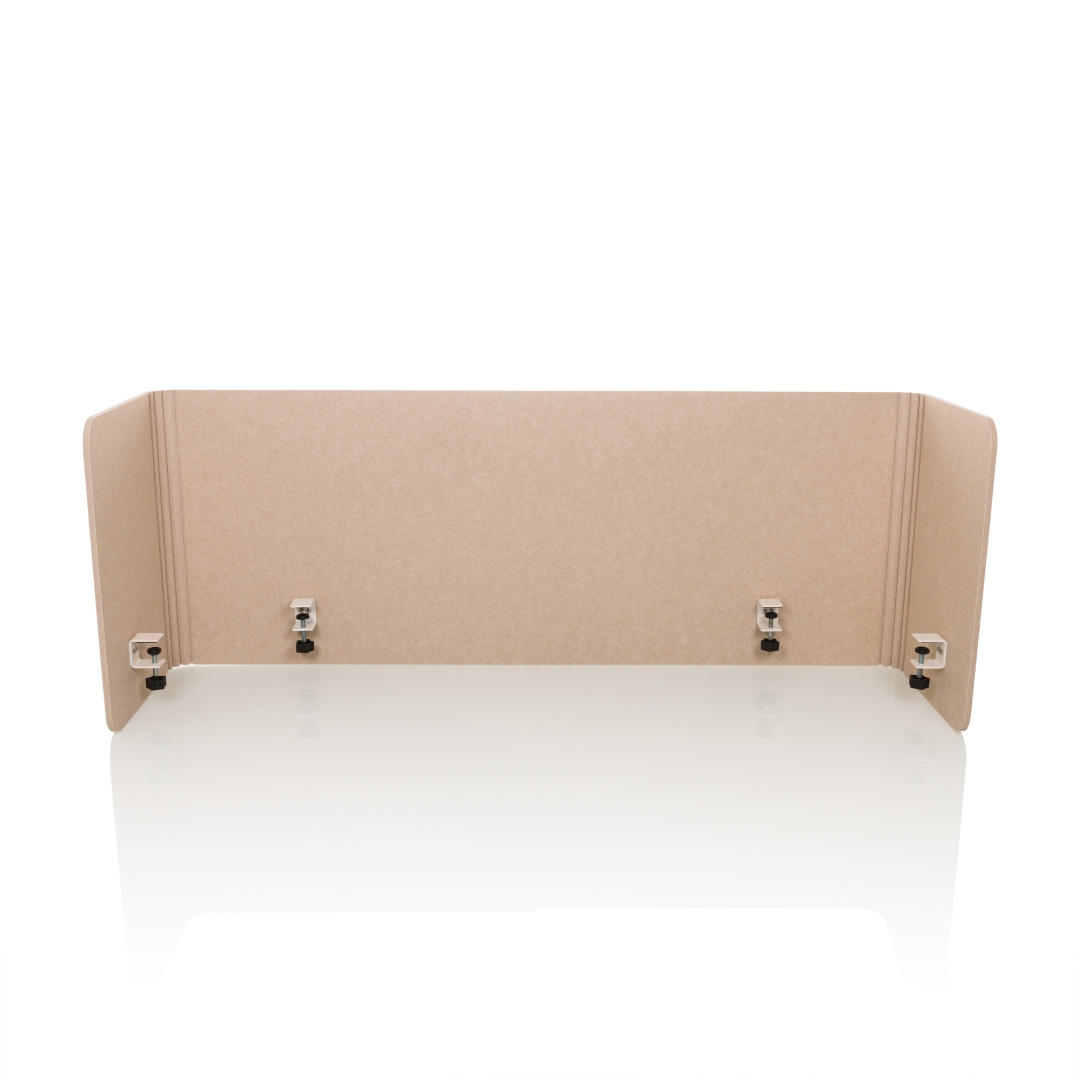 HJH Akustik Tischtrennwand FLEXMIUT U 160x40x60 PET beige
