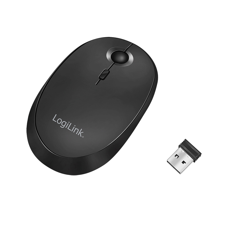 2direct 2,4 GHz Funk & BT 5.0 Dual-Maus 800/1200/1600 dpi schwarz