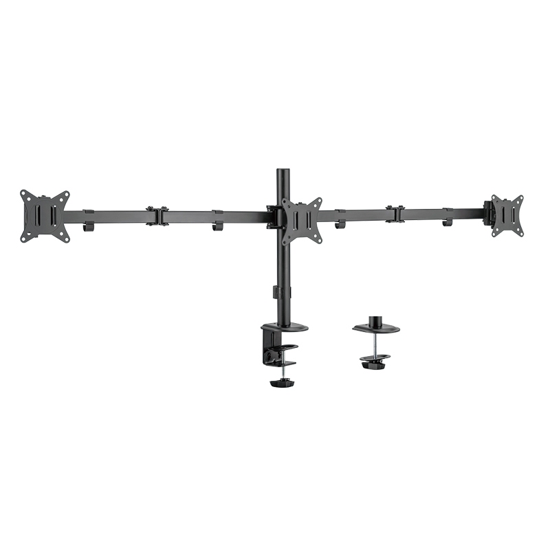 2direct 3-fach-Monitorhalterung 17–27" 7 kg je Arm max. Armlänge 658 mm