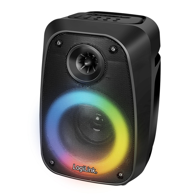 2direct BT 5.0 TWS-Lautsprecher 5 EQ-Modi RGB-Licht schwarz