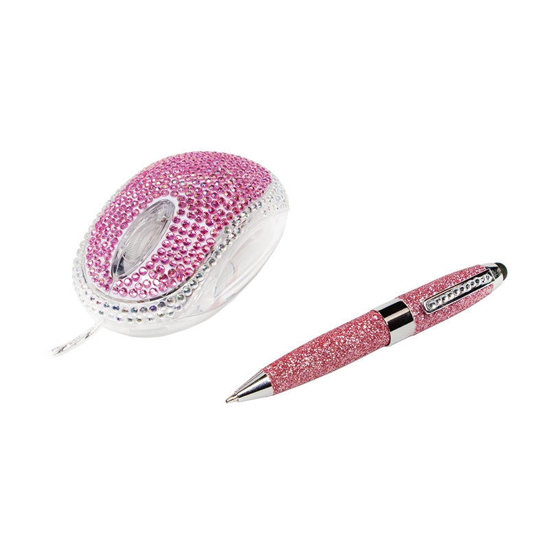 2direct Designset aus Strassbesetzter Maus und Glitzerndem Touchpen