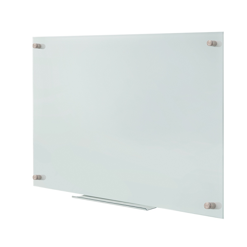 2direct Glas-Whiteboard magnetisch Wandmontage 60x45 cm rahmenlos