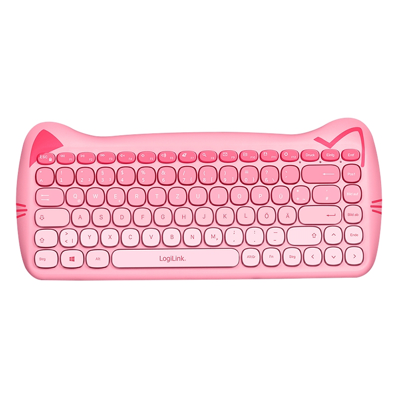 2direct Kabellose 2,4 GHz Tastatur-Maus-Kombi 1600 DPI kindgerecht DE-Layout