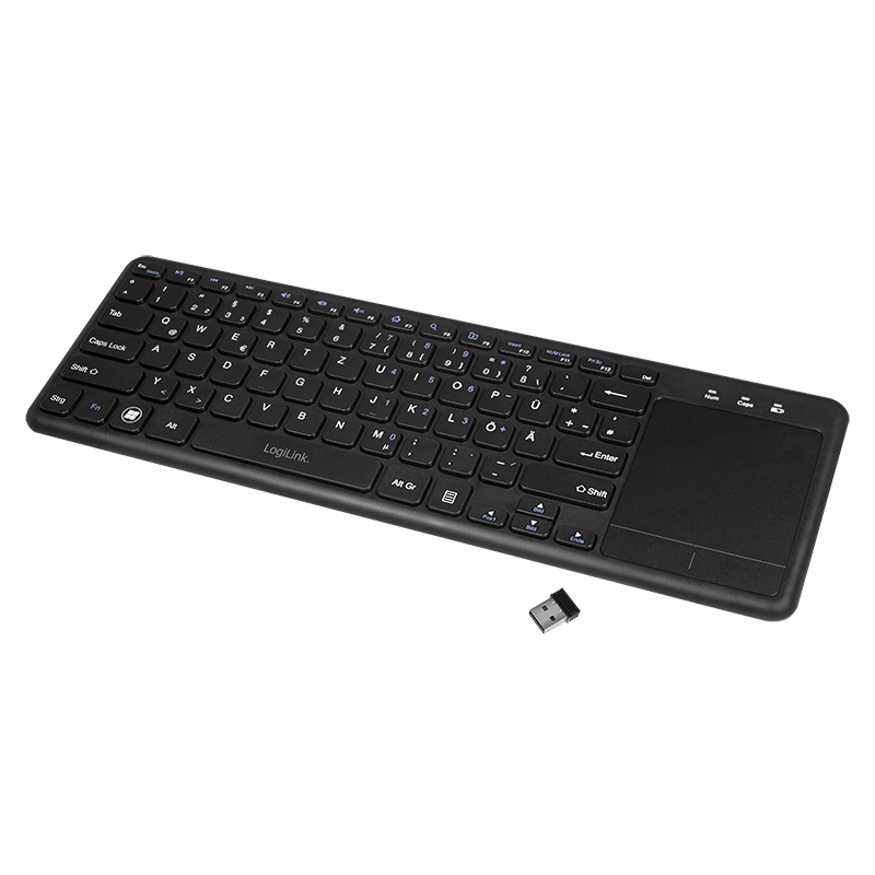 2direct Kabellose Tastatur 2,4 GHz mit Touchpad