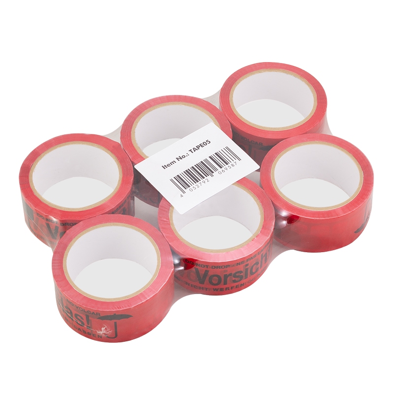 2direct Klebeband 48 mm x 66 m Vorsicht Glas-Aufdruck