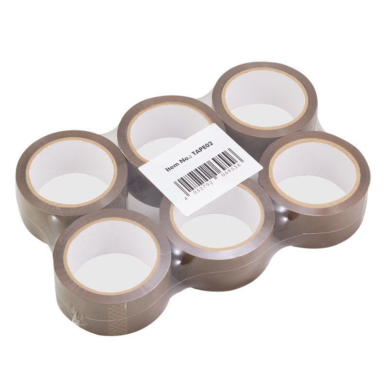 2direct Klebeband geräuscharm 48 mm x 66 m braun