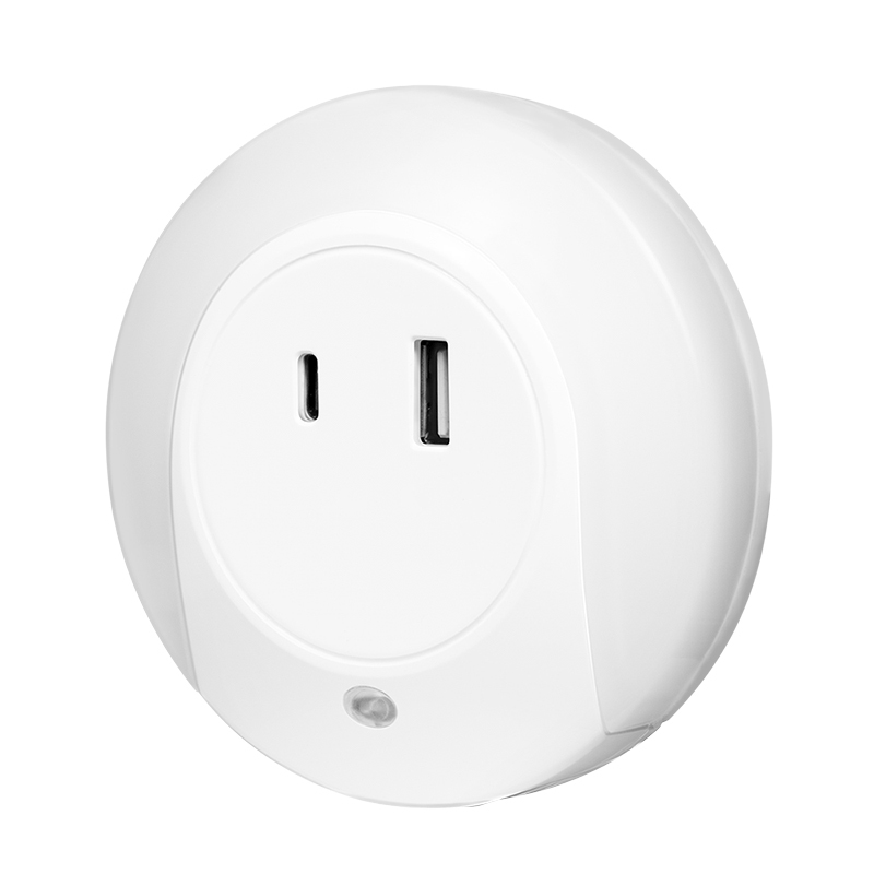 2direct LED-Nachtlicht mit Dämmerungssensor USB-C USB-A