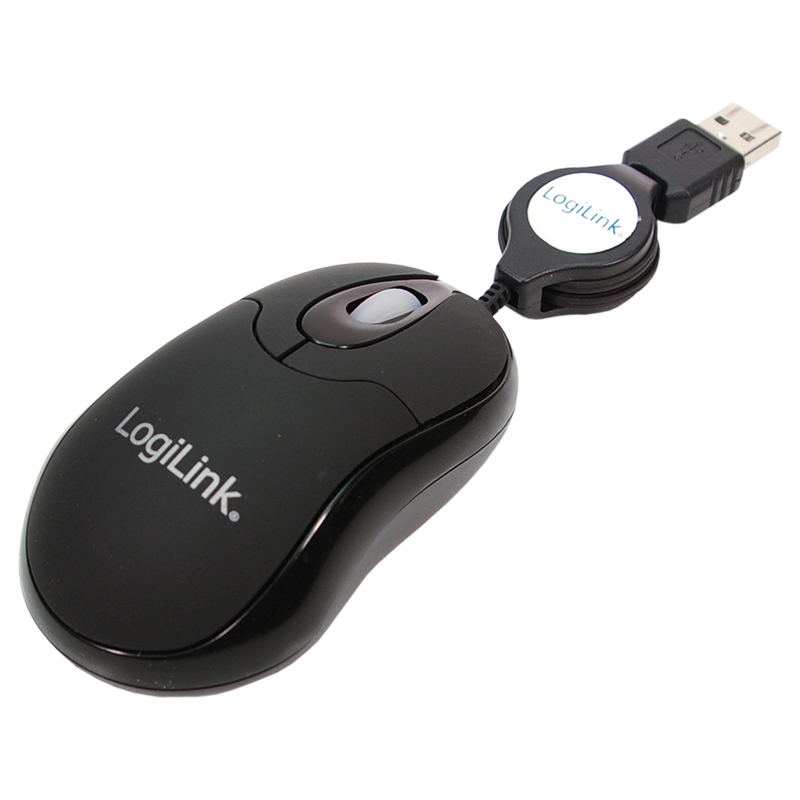 2direct Maus optisch USB Mini mit Kabeleinzug