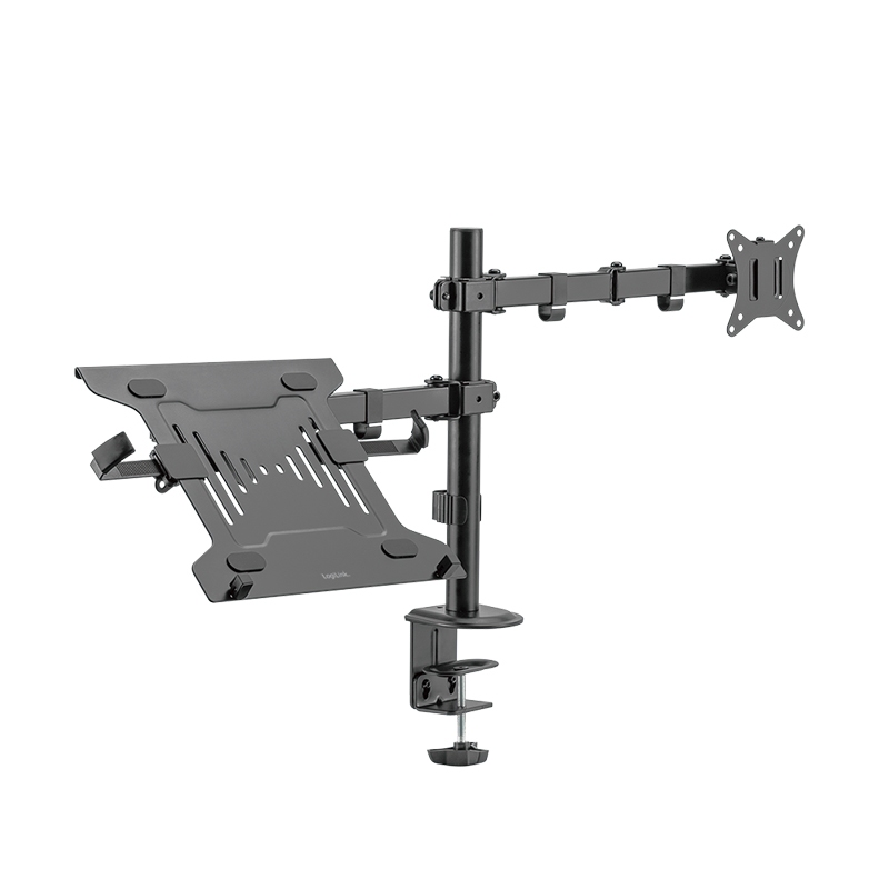 2direct Monitorhalterung 2-fach 17–32"-Monitore 10–15,6" Notebooks/Tablets