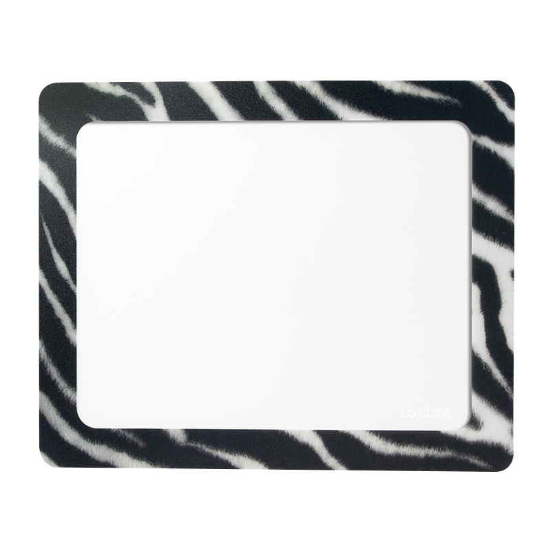 2direct Personalisierbares Mauspad via Fotoeinschub 23x19x0,12 cm Zebramuster