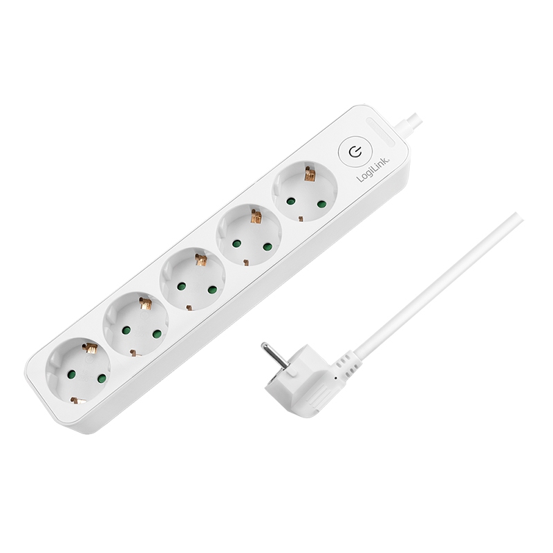 2direct Steckdosenleiste 5-fach + Schalter 5x CEE 7/3 1,5 m weiß