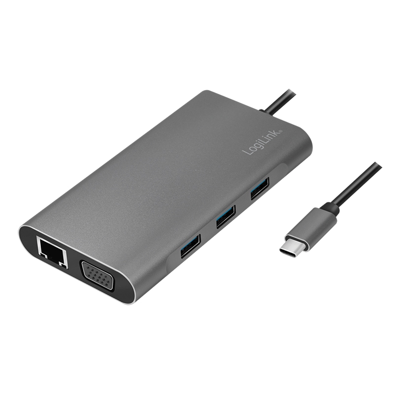2direct USB 3.2 Gen1 Dockingstation 10-Port USB-C PD silber
