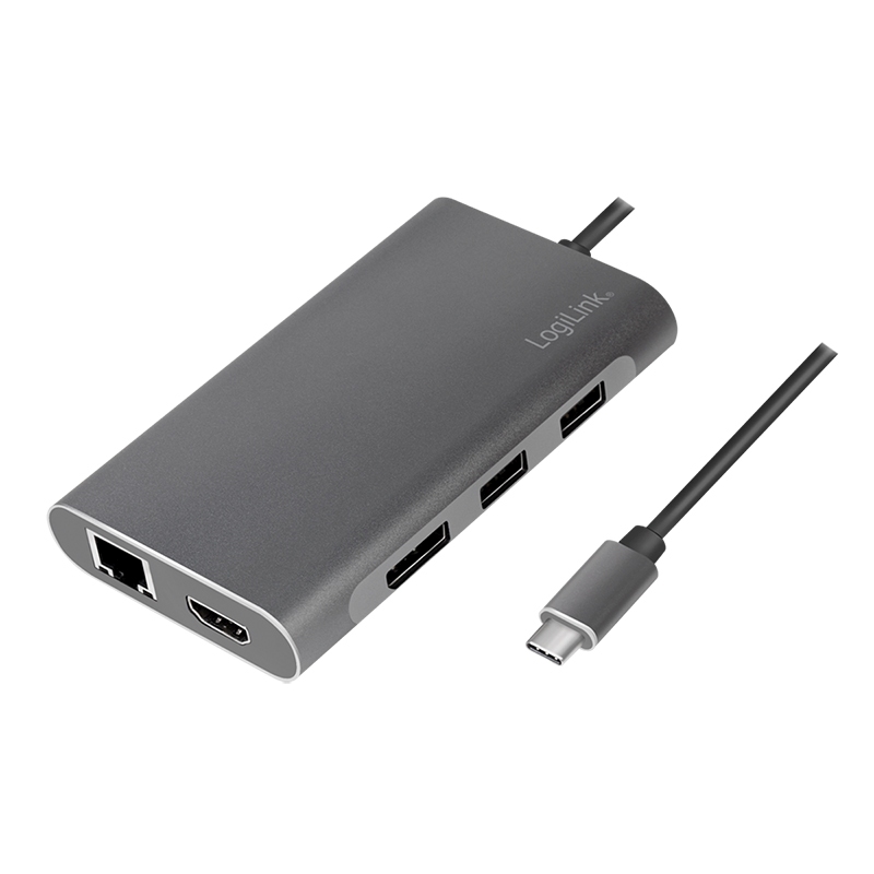 2direct USB 3.2 Gen1 Dockingstation 8-Port USB-C PD silber