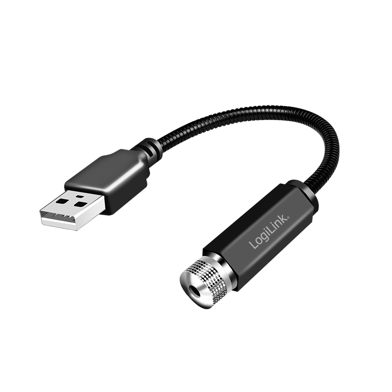 2direct USB-A LED-Sternenlicht 6-Lichtmuster mit flexiblem Hals