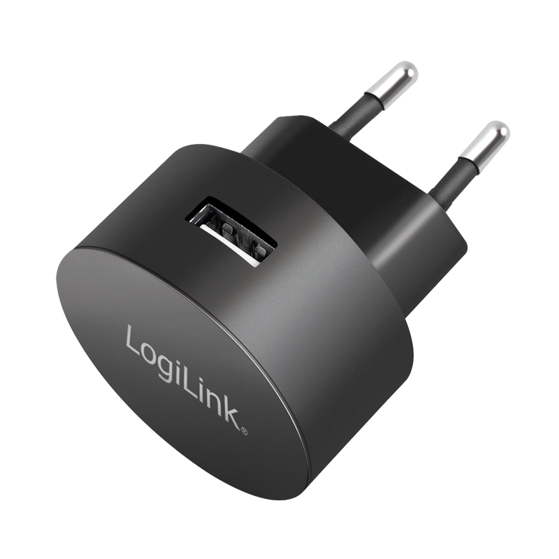 2direct USB-Steckdosenadapter 10,5 W rund 1x USB-A Schwarz