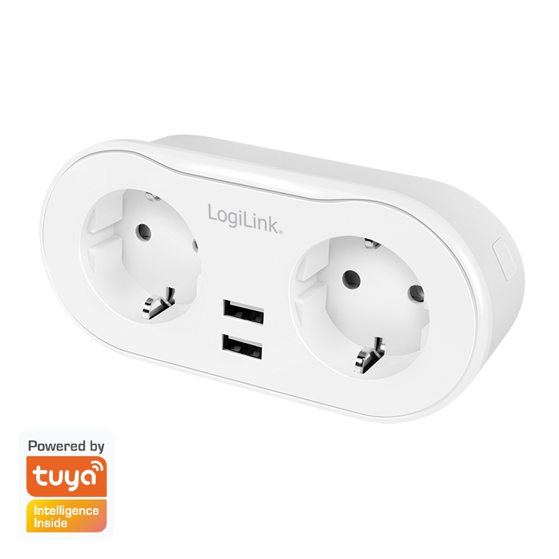 2direct Wi-Fi Smart Plug Stromstecker 2-fach (CEE7/3) 2x USB Tuya kompatibel