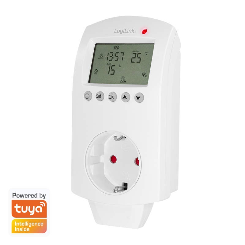 2direct Wi-Fi Smart Thermostatsteckdose 1-fach (CEE7/3) Tuya kompatibel