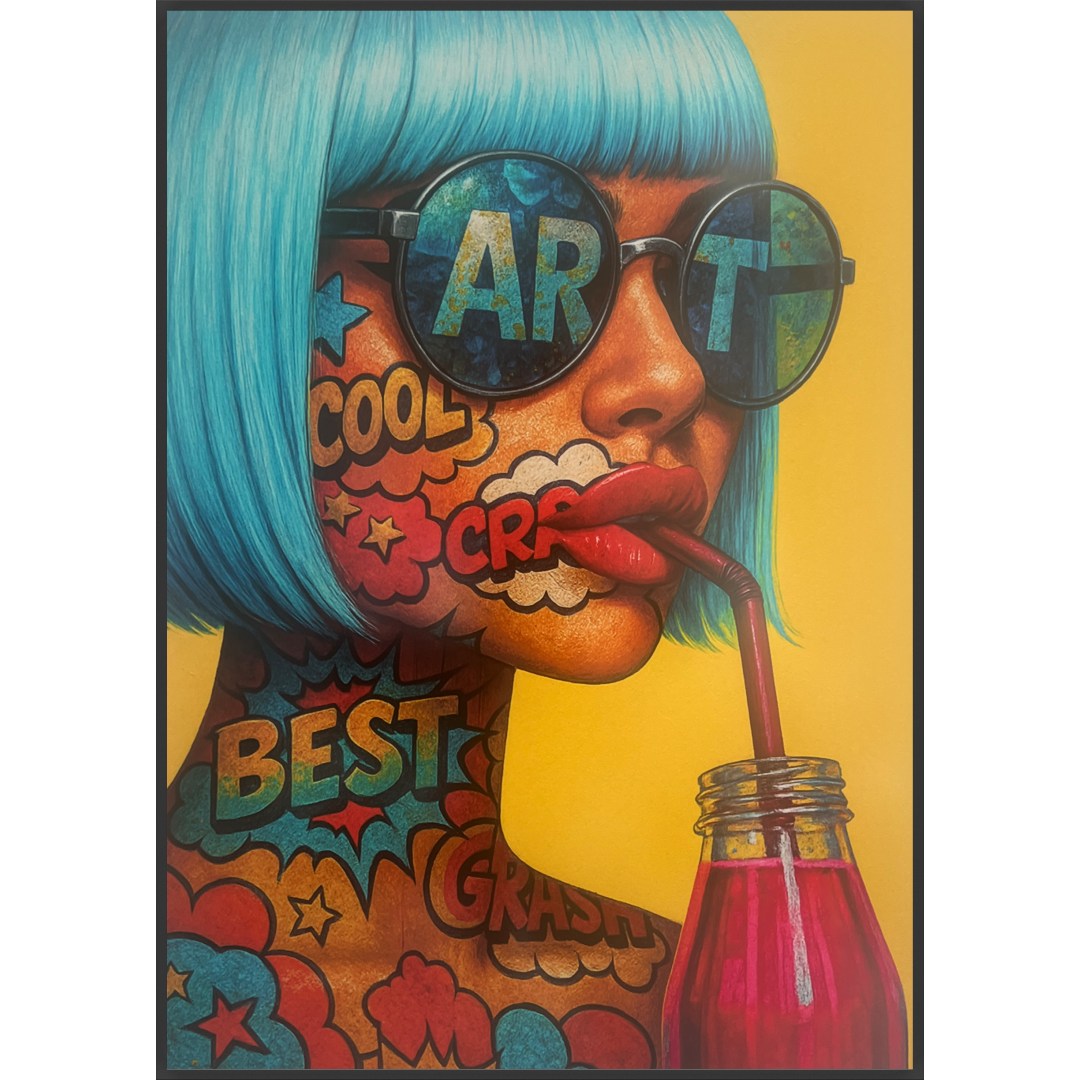 VGS Leuchttechnik LumiArt LED-Wandbild "Pop Art"