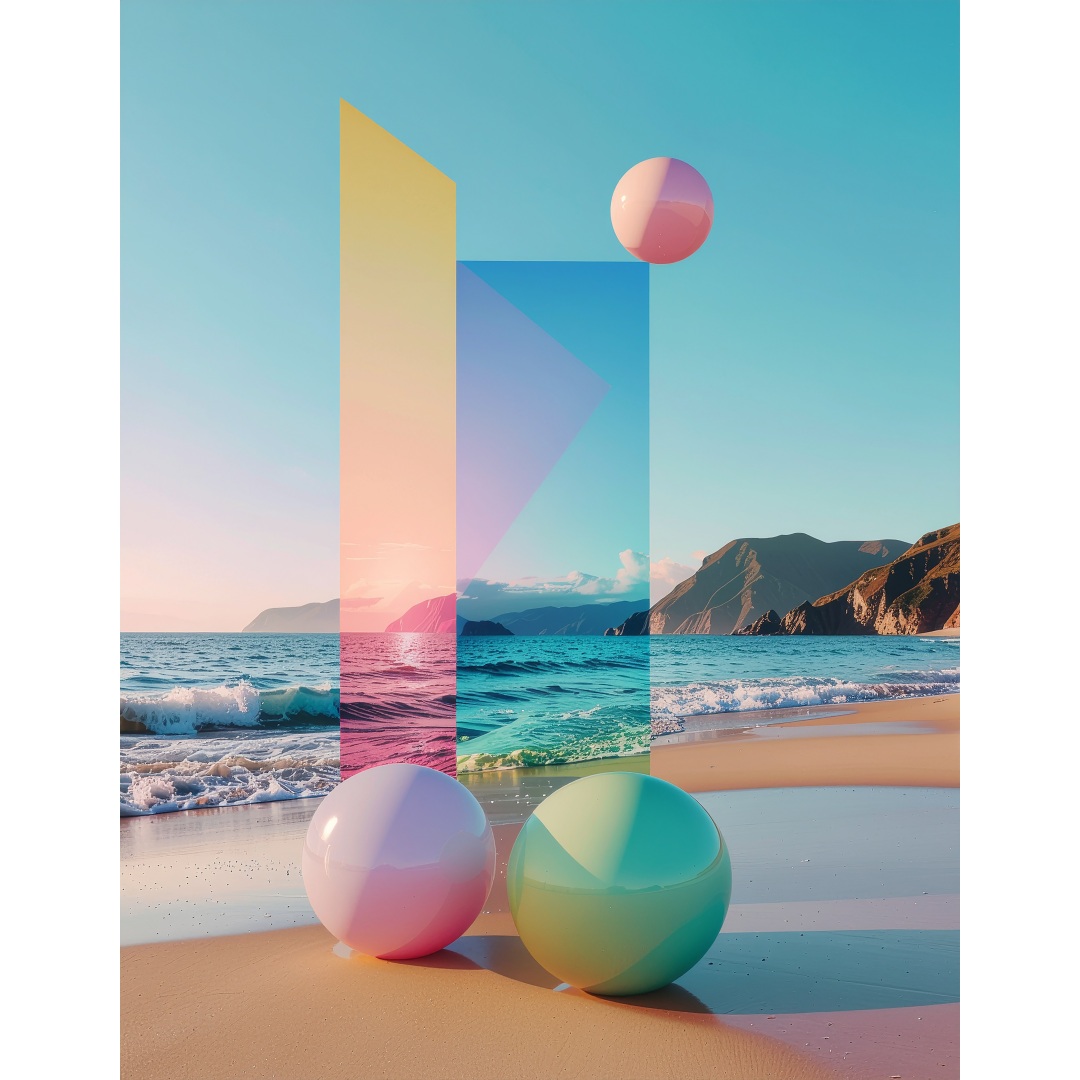 VGS Leuchttechnik LumiArt LED-Wandbild "Wave"