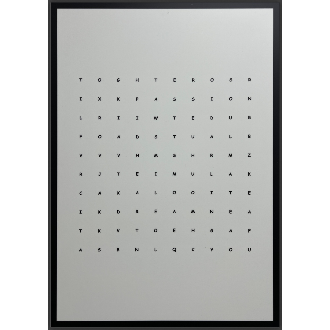 VGS Leuchttechnik LumiArt LED-Wandbild "Wortsuche"