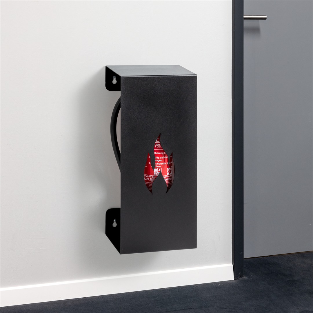 Halter für Feuerlöscher „Flamme