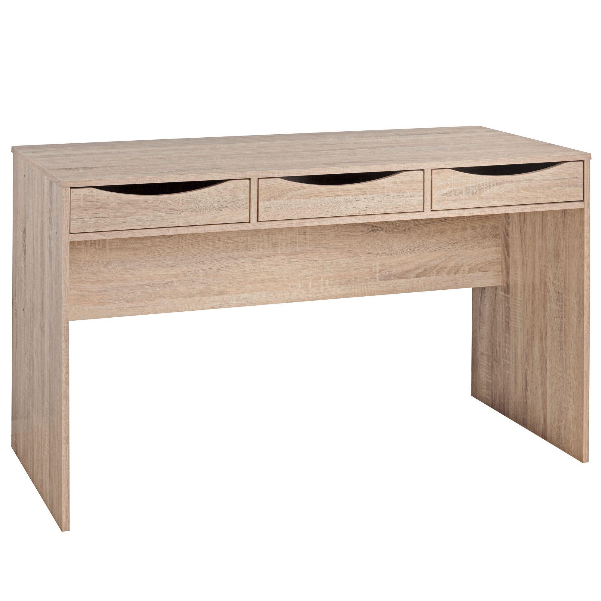 Skyport Schreibtisch Massa 120 x 55 cm mit Schubladen - Sonoma