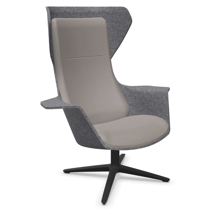 Klöber WOOOM Lounge Sessel mit Kopfteil