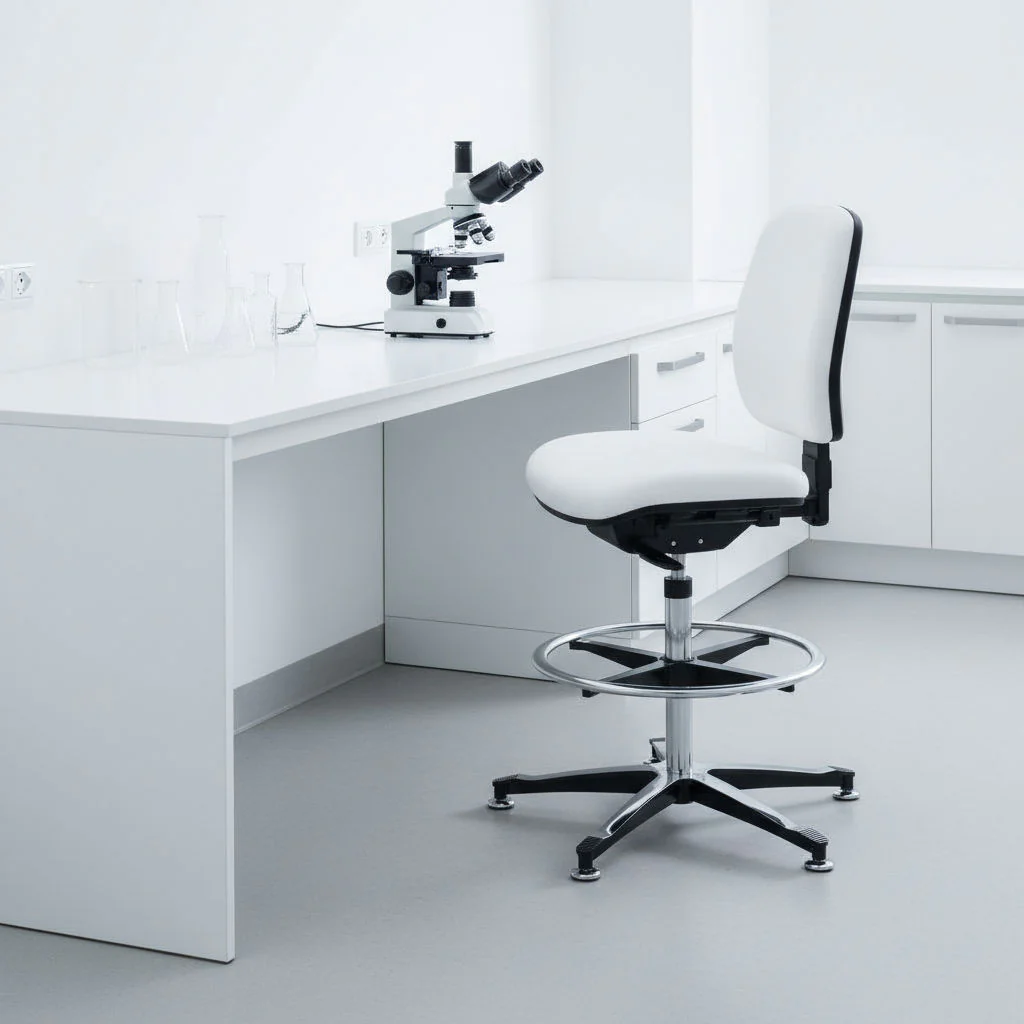 Dauphin Tec Classic IS 2082 CFR Counterstuhl mit Fußring und mittelhohem Rücken