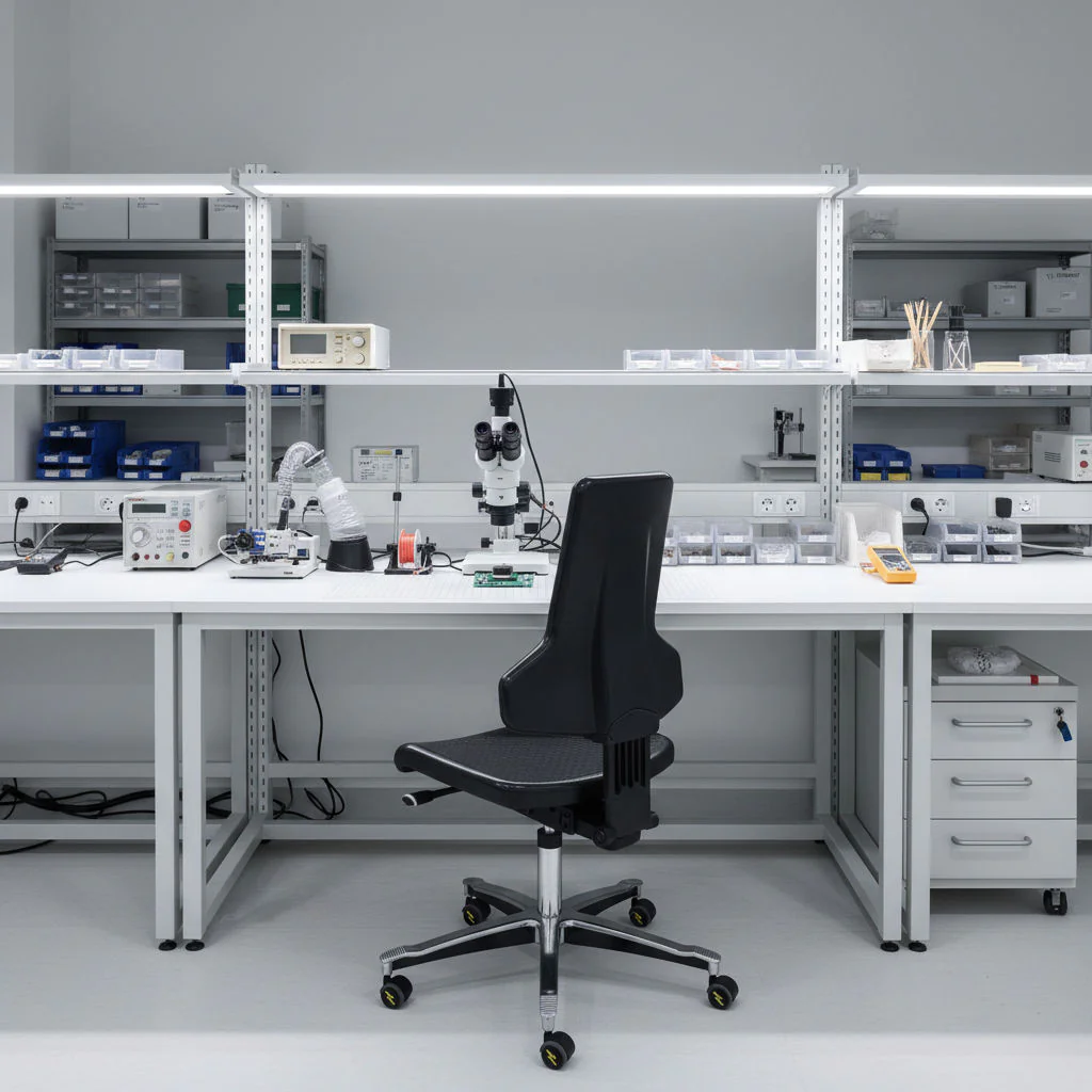 Dauphin Tec Profile IS 2011 ESD – Leitfähiger Arbeitsstuhl für Elektronikbereiche