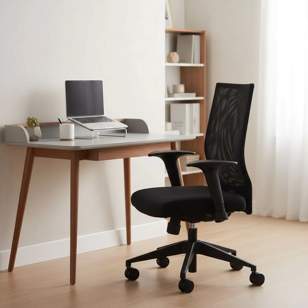 atoffice Bürostuhl MESH 3 in Schwarz mit ergonomischer Netzrückenlehne