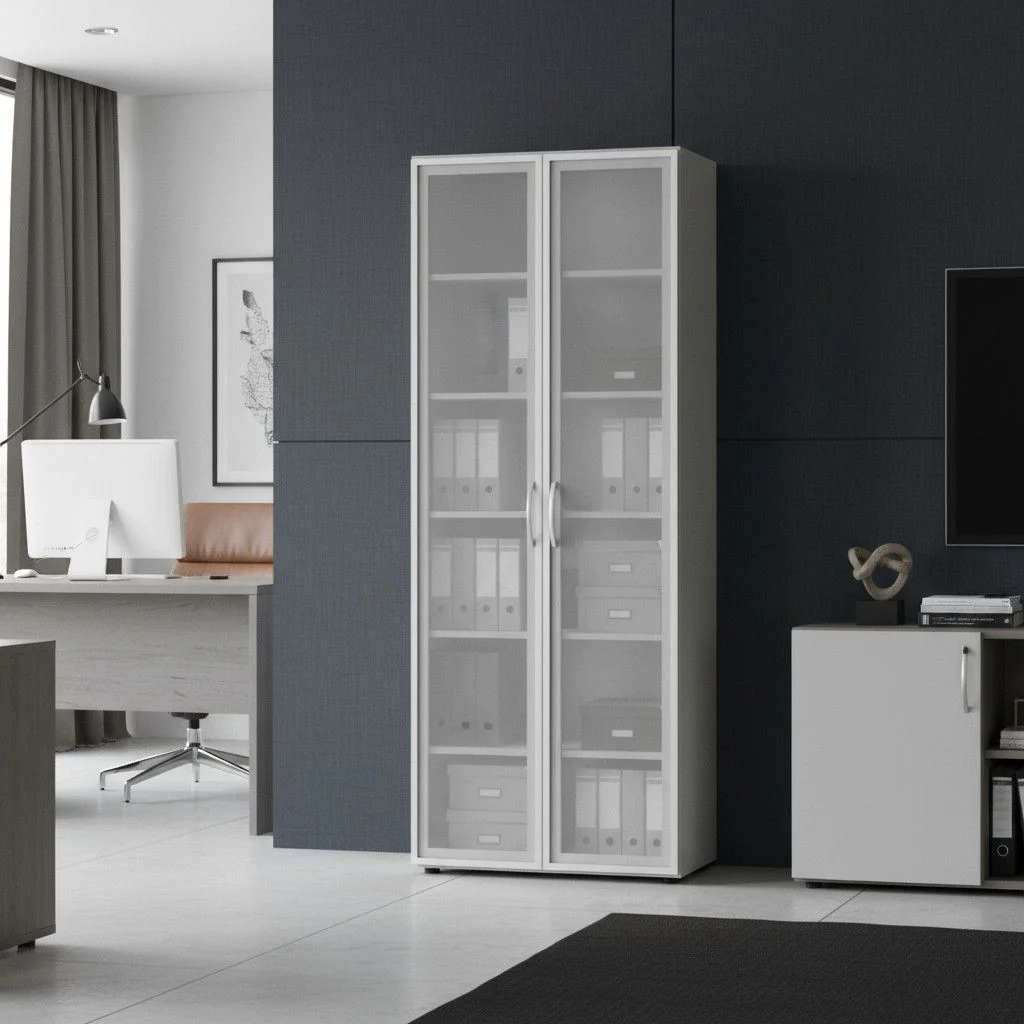 Aktenschrank Flex 6 OH - Glas - zweitürig von Geramöbel - Produktbild 3 von 12