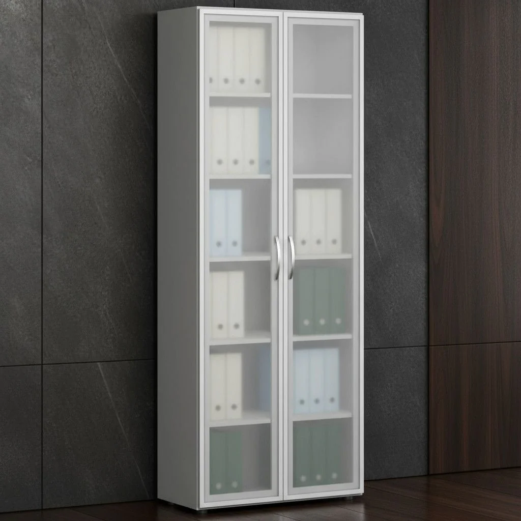 Aktenschrank Flex 6 OH - Glas - zweitürig von Geramöbel - Produktbild 4 von 12