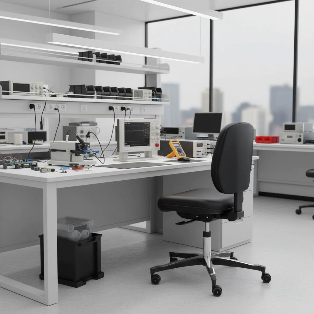Arbeitsstuhl Tec classic 2082 ESD von Dauphin Industry - Produktbild 2 von 4