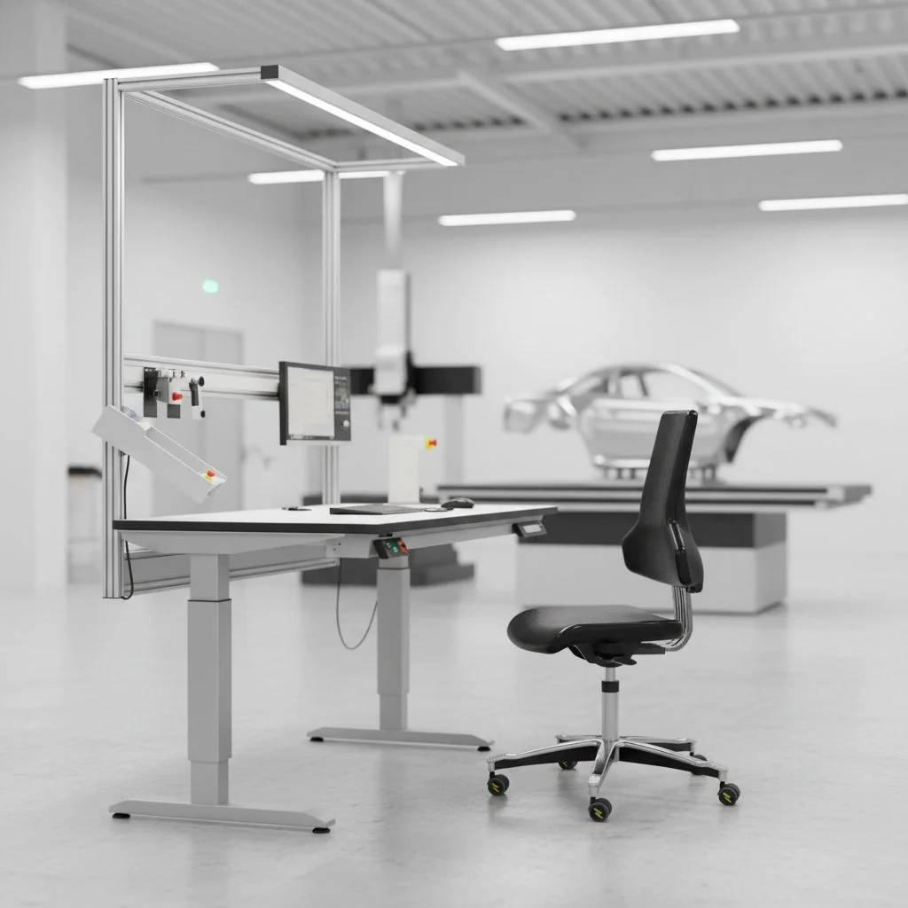 Arbeitsstuhl Tec profile 2011 ESD von Dauphin Industry - Produktbild 4 von 5