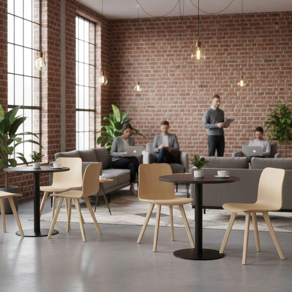 Besucherstuhl Vapaa 4FH - NST-VAPAA-FRAME-CHAR-4L-LGW-W