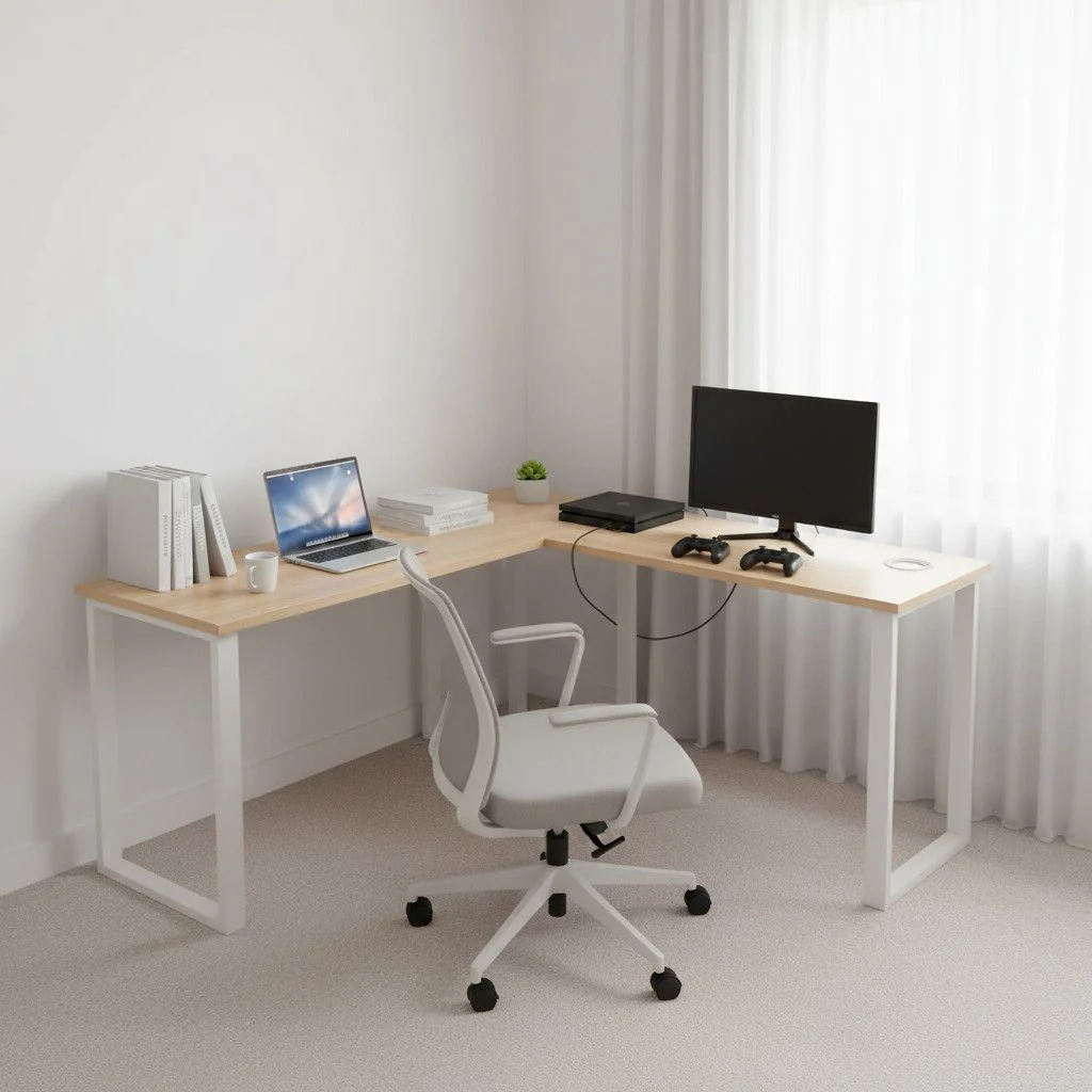 Eckschreibtisch Schreibtisch Computertisch WORKSPACE BASIC I 165 x 120 cm - HJH-WORKSPACE-BASIC-I