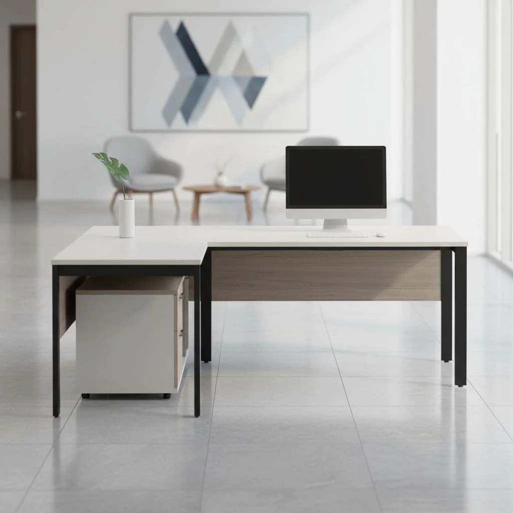 Eckschreibtisch SQart I-LEG mit Beinraumblende von Nowy Styl - Produktbild 7 von 8