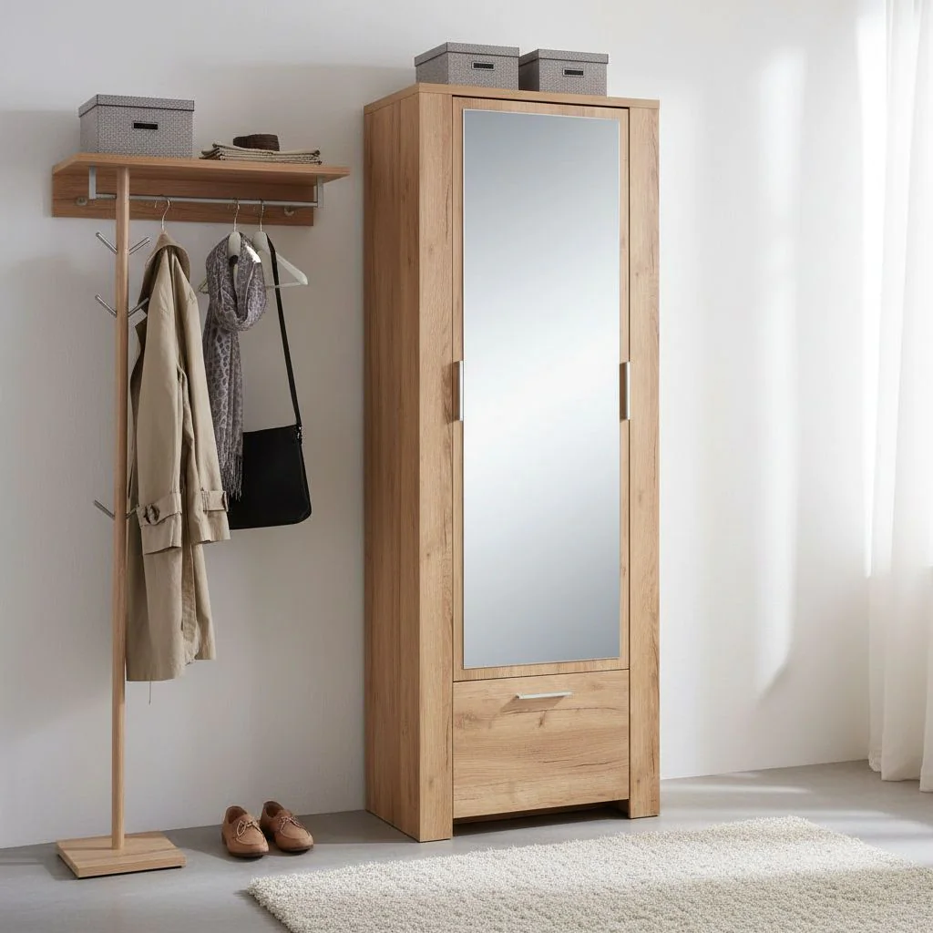 Garderobenschrank 3959 Castera - Navarra-Eiche von BME home - Produktbild 4 von 4