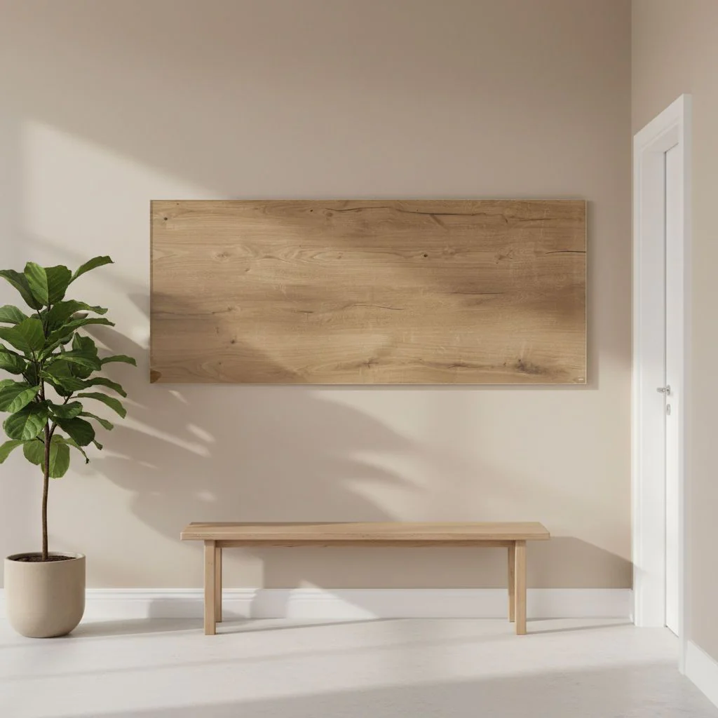 Glas-Magnettafel Artverum 130 x 55 x 1,5 cm - Natural-Wood von Sigel - Produktbild 2 von 5