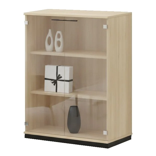 Glasflügeltürenschrank SQart 3 OH - NST-SQART-CABINET-G-D2-3-OH